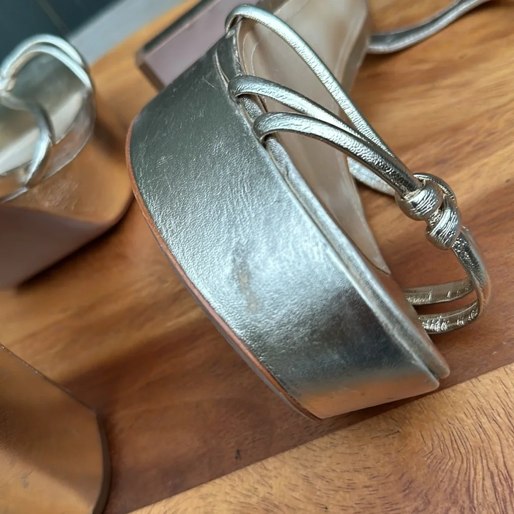 SCHUTZ Gold Platform Sandals - Picture 11 of 16